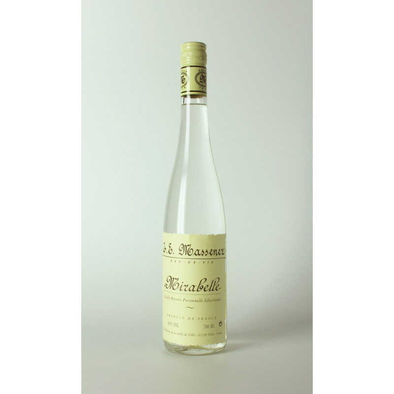 MASSENEZ eau de vie Mirabelle 40° 70cl MASSENEZ eau de vie Mirabelle 40° 70cl