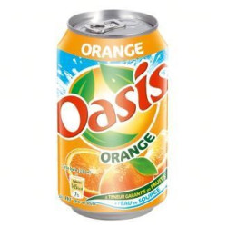 OASIS orange 33 cl boite métal