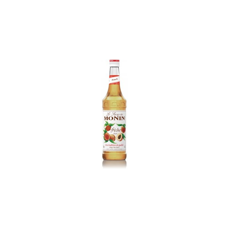 SIROP PECHE MONIN 1 LITRE, Bouteille verre perdu