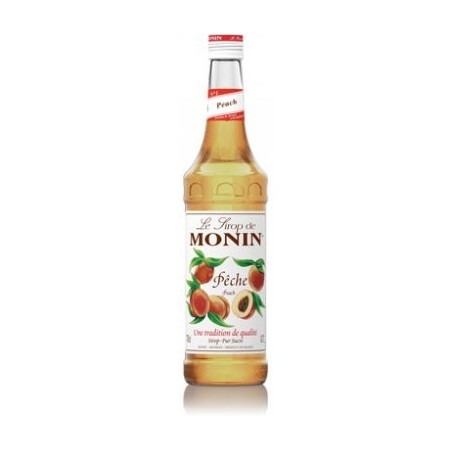 SIROP PECHE MONIN 1 LITRE, Bouteille verre perdu