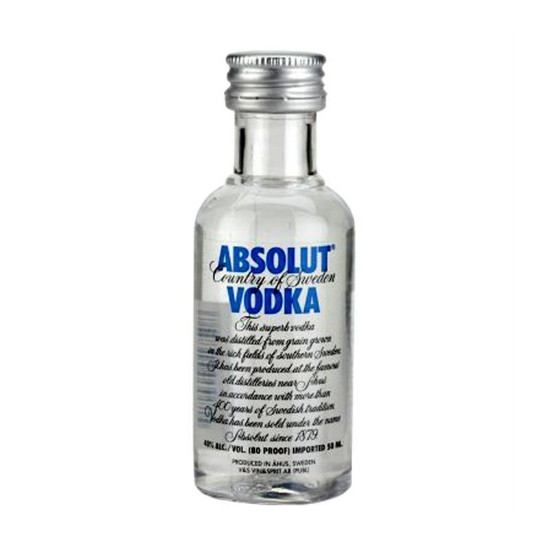 VODKA ABSOLUT 0,05 LITRE 40° MIGNONNETTE 