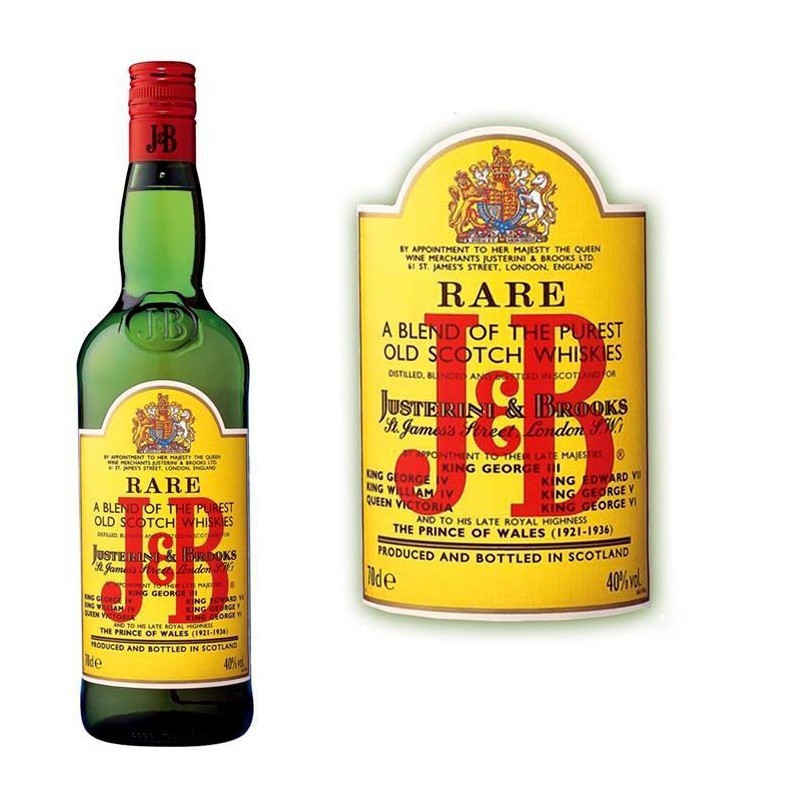 WHISKY J&B BOUTEILLE 70cl 40°