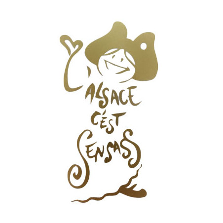 AUTOCOLLANT L'ALSACE C'EST SENSASS DORE
