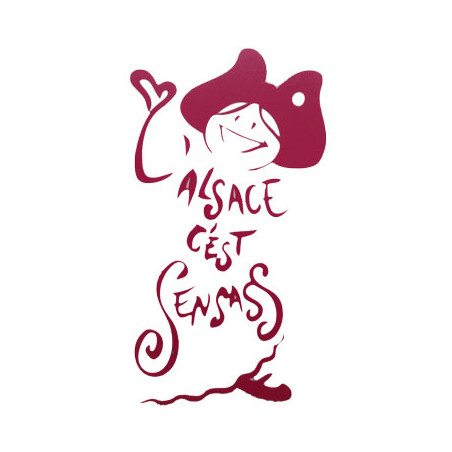 AUTOCOLLANT L'ALSACE C'EST SENSASS ROUGE