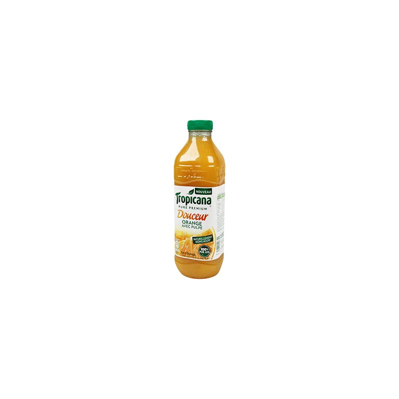 JUS D'ORANGE TROPICANA AVEC PULPE BOUTEILLE PLASTIQUE 1 LITRE