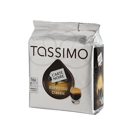 DOSETTES CAFE TASSIMO L'OR ESPRESSO CLASSIC, SACHET 16 DOSETTES