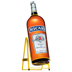 RICARD 4,5 Litres 45°, GALLON AVEC BALANCELLE ET DOSEUR & ETUI SÉRIGRAPHIÉ