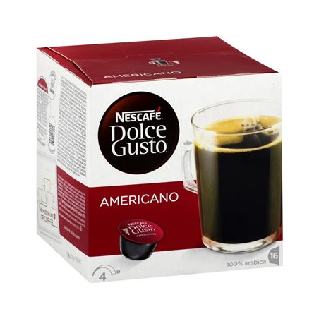 CAFE DOLCE GUSTO NESCAFE 4 AMERICANO BOITE 16 CAPSULES - 160gr