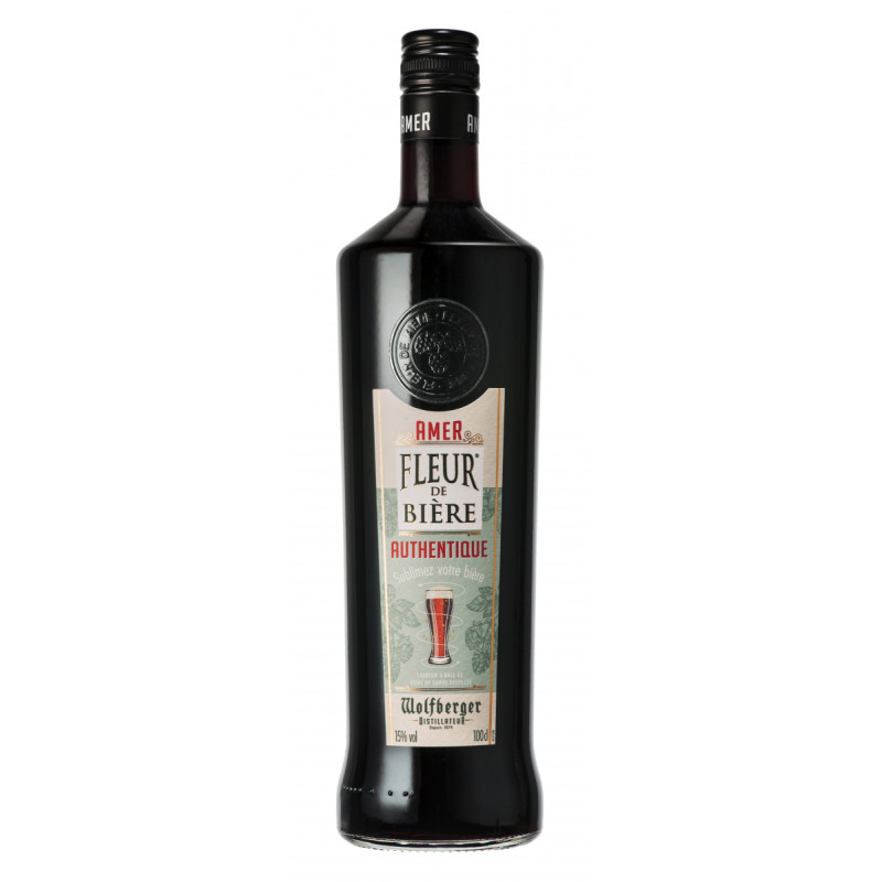 AMER FLEUR DE BIERE "AUTHENTIQUE" WOLFBERGER 1 Litre 15° AMER FLEUR DE BIERE "AUTHENTIQUE" WOLFBERGER 1 Litre 15°