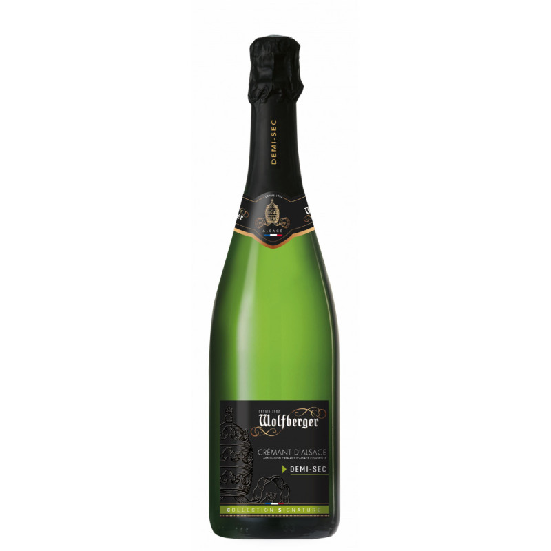 CREMANT DEMI-SEC WOLFBERGER 75cl 12°, AOC Crémant d'Alsace, Collection Signature CREMANT DEMI-SEC WOLFBERGER 75cl 12°, AOC Crémant d'Alsace, Collection Signature