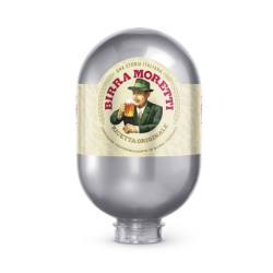 BIERE BIRRA MORETTI 4,6° FUT 8 Litres consigné, pour tireuse BLADE