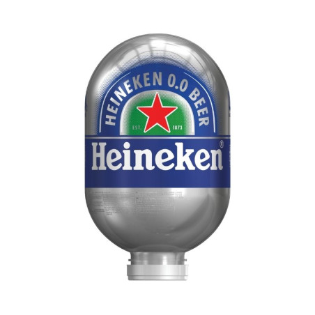 BIERE HEINEKEN SANS ALCOOL 0° FUT 8 Litres consigné, pour tireuse BLADE