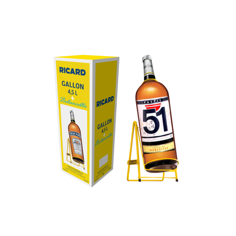 PASTIS 51 4,5 LITRES 45° GALLON AVEC BALANCELLE