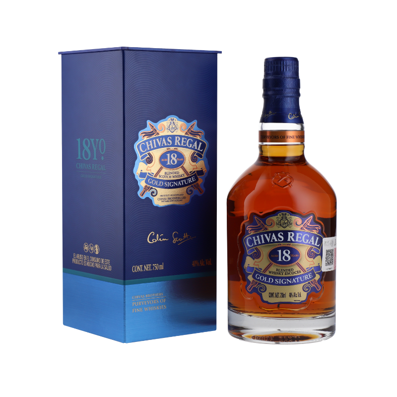 WHISKY CHIVAS REGAL 18 ANS 70cl 40°, AVEC ETUI