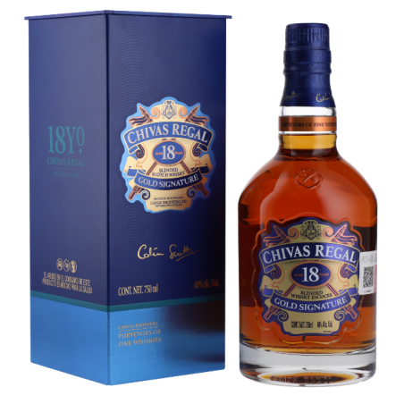 WHISKY CHIVAS REGAL 18 ANS 70cl 40°, AVEC ETUI