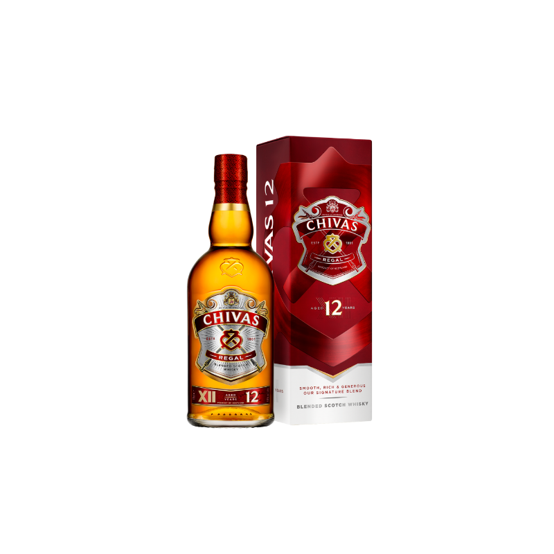 WHISKY CHIVAS REGAL 12 ANS 70cl 40°, AVEC ETUI