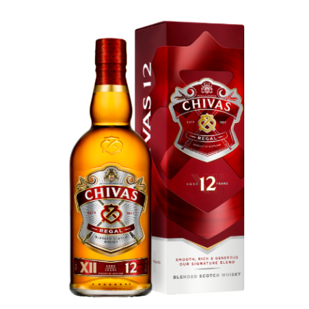 WHISKY CHIVAS REGAL 12 ANS 70cl 40°, AVEC ETUI