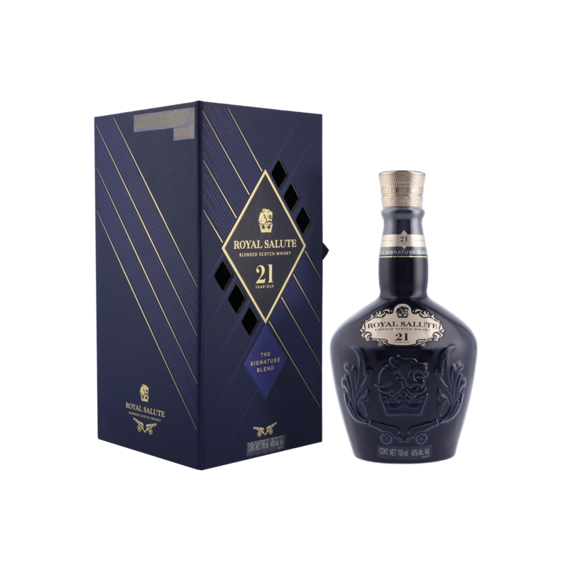 WHISKY CHIVAS ROYAL SALUTE 21 ANS 70cl 40°, AVEC ETUI