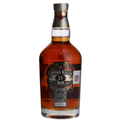 WHISKY CHIVAS REGAL 25 ANS 70 CL 40°, AVEC COFFRET