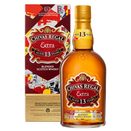 WHISKY CHIVAS REGAL EXTRA 13 ANS OLOROSSO SHERRY 70 CL 40°, AVEC ETUI