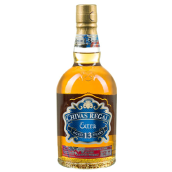 WHISKY CHIVAS REGAL EXTRA 13 ANS AMERICAN RYE 70 CL 40°, COFFRET 2 VERRES