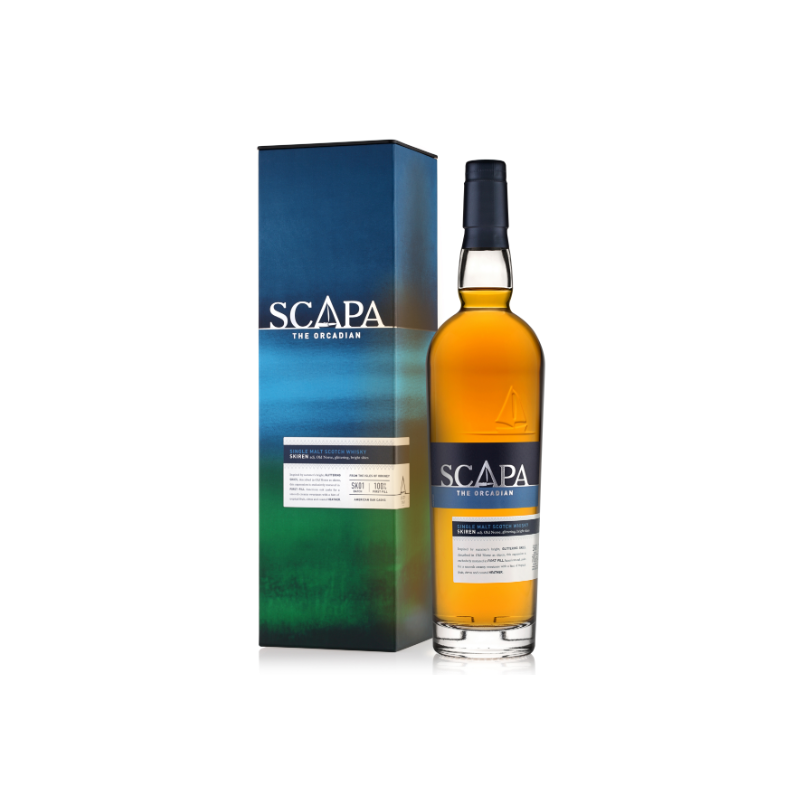 WHISKY SCAPA SKIREN 70 CL 40°, AVEC ETUI