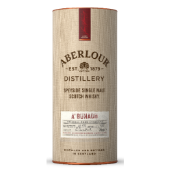 WHISKY ABERLOUR SPEYSIDE SINGLE MALT A'BUNADH 70 CL 60,1°, AVEC ETUI