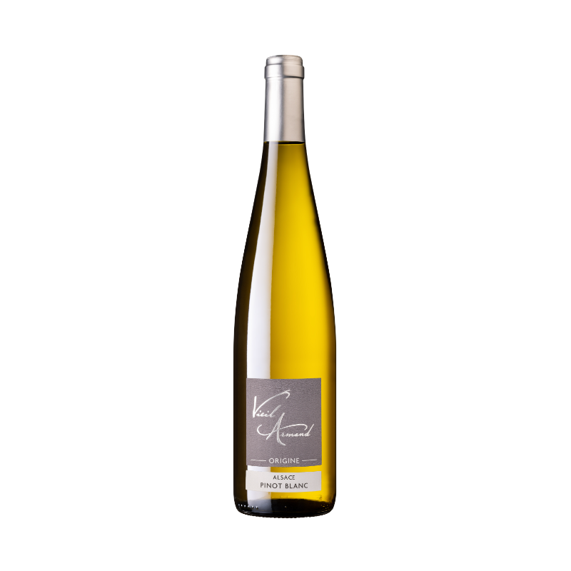 VIN BLANC PINOT BLANC ORIGINE 75cl 12° 2021, CAVE DU VIEIL ARMAND - AOC