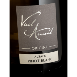 VIN BLANC PINOT BLANC ORIGINE 75cl 12° 2021, CAVE DU VIEIL ARMAND - AOC