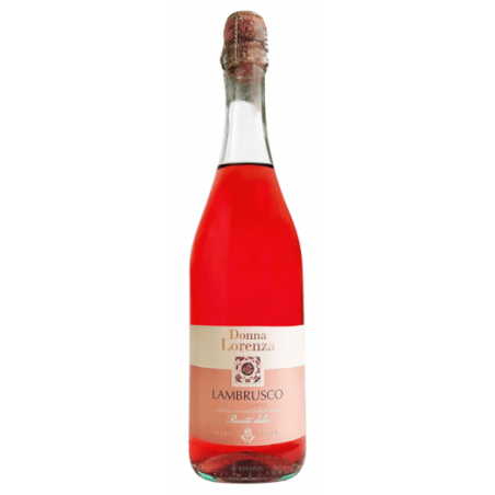 VIN LAMBRUSCO ROSÉ 75cl 8°, DONNA LORENZA - Vin d'Emilie Romagne - IGP