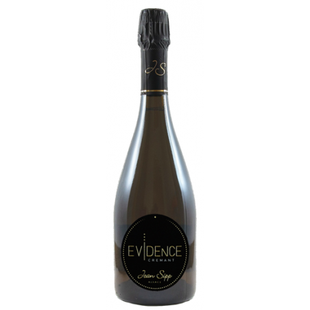 CREMANT EXTRA BRUT EVIDENCE 75cl 13°, BIO, DOMAINE JEAN SIPP - AOC Crémant d'Alsace