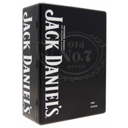 WHISKY JACK DANIEL'S N°7 70cl 40°, COFFRET METAL AVEC 2 VERRES