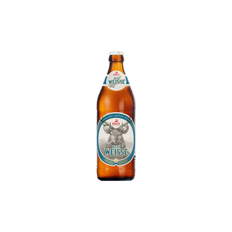 BIERE BLANCHE HIRSCH HEFE WEISSE 50cl X 20 - 5,4°, caisse consignée