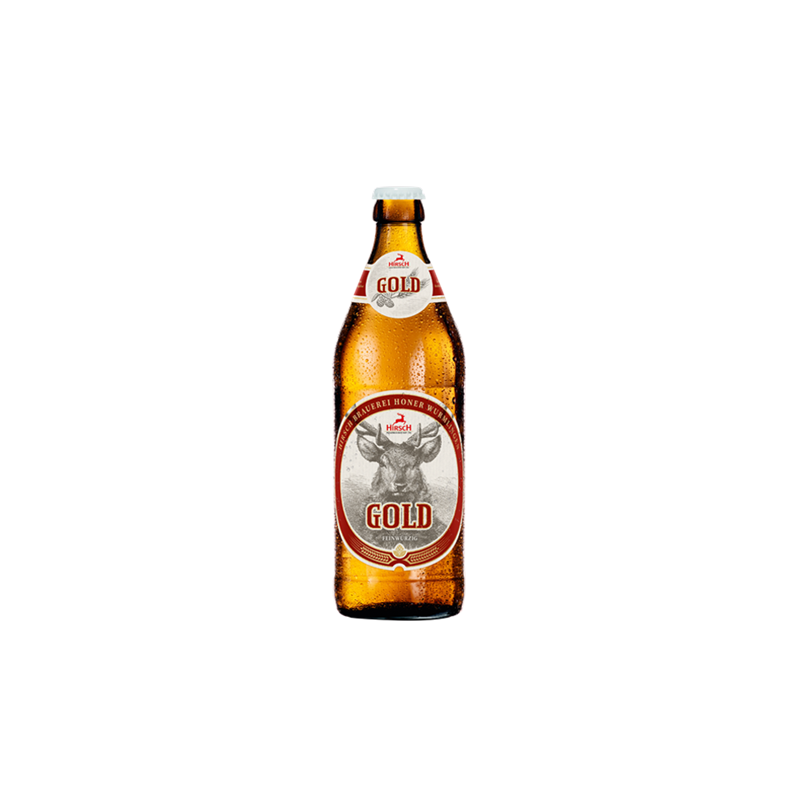 BIERE BLONDE HIRSCH GOLD 33cl X 20 - 5,2°, caisse consignée