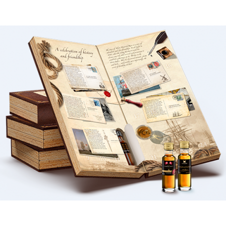 COFFRET DEGUSTATION, CALENDRIER DE L'AVENT RHUM A.H. RIISE, 24 VARIANTES DE MIGNONNETTES DE RHUM