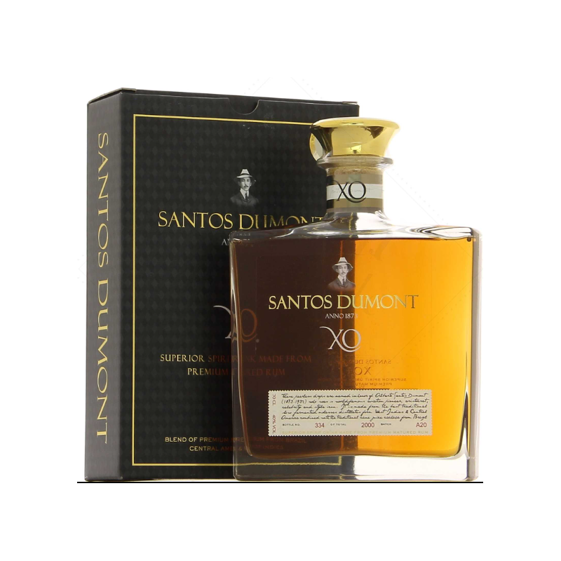 RHUM SANTOS DUMONT XO 20 ANS 70cl 40°, RHUM DU BREZIL