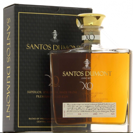 RHUM SANTOS DUMONT XO 20 ANS 70cl 40°, RHUM DU BREZIL