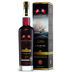RHUM A.H. RIISE ROYAL DANISH NAVY STRENGHT 70cl 55°, EDTION LIMITED, AVEC ETUI
