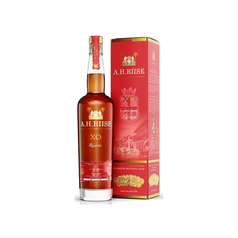 RHUM A.H. RIISE XO CHRISMAS EDITION 70cl 40°, EDITION LIMITED, AVEC ETUI