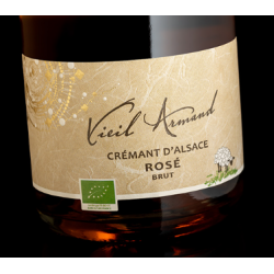 CREMANT BIO ROSE BRUT 75cl 12°, CAVE DU VIEIL ARMAND - AOC Crémant d'Alsace