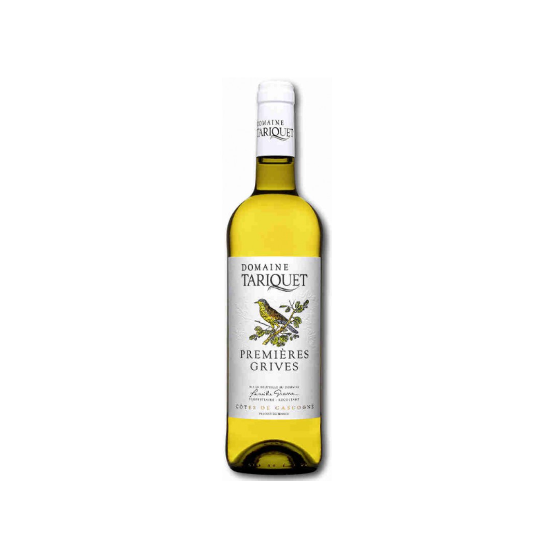 VIN BLANC TARIQUET PREMIERES GRIVES 75cl 11,5° 2022, Cotes de Gascogne