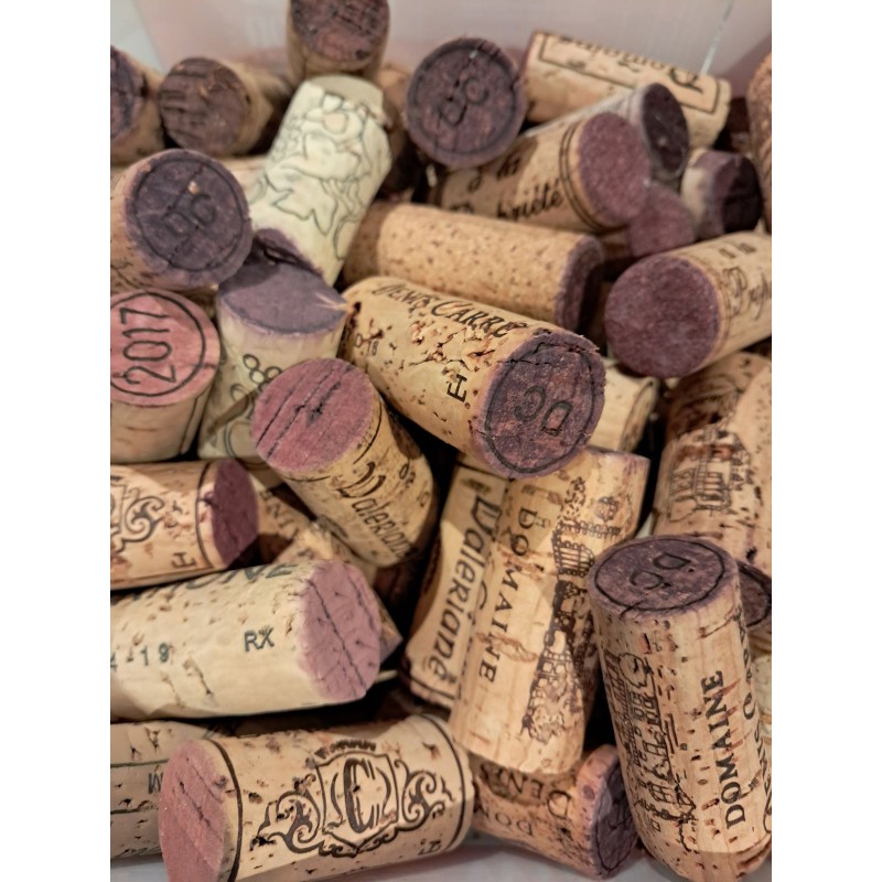 Lot De 50 Bouchons En Liège Pour Bouteilles De Vin - Bouchons De Rechange Pour Conservation Et Décoration - DIY, Cadeaux