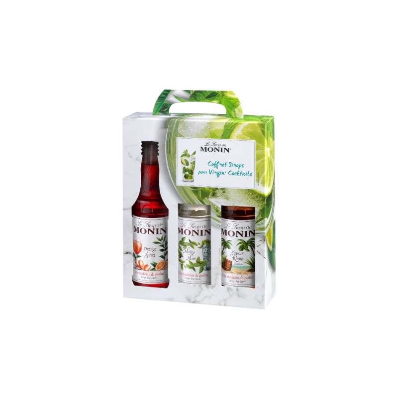 COFFRET SIROPS MONIN COCKTAIL SANS ALCOOL 3 Bouteilles 25cl COFFRET SIROPS MONIN COCKTAIL SANS ALCOOL 3 Bouteilles 25cl