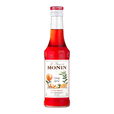 SIROP ORANGE SPRITZ MONIN 25cl, Bouteille verre perdu