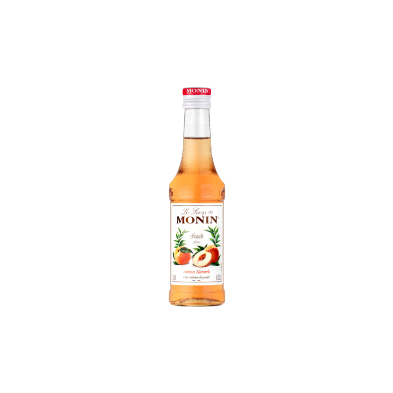 SIROP PECHE MONIN 25cl, Bouteille verre perdu