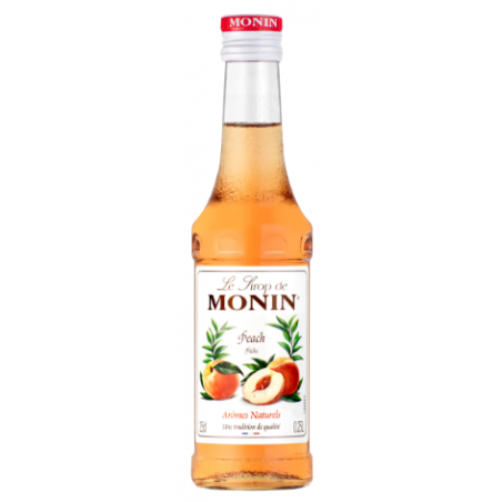 SIROP PECHE MONIN 25cl, Bouteille verre perdu