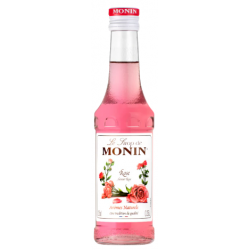 SIROP ROSE MONIN 25cl, Bouteille verre perdu