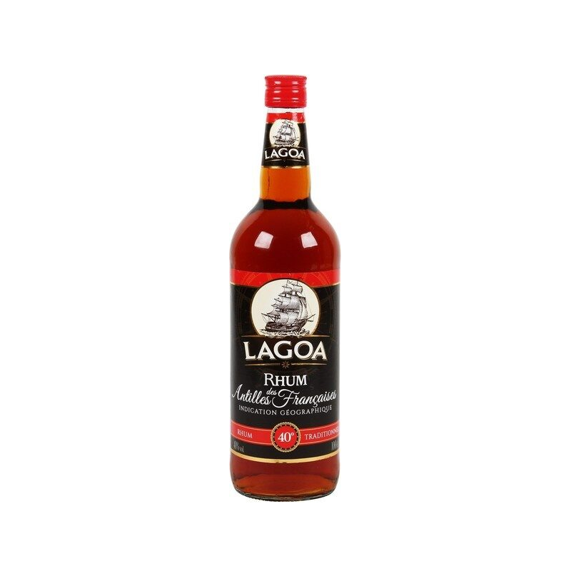 RHUM BRUN LAGOA 1 Litre 40°, Rhum des Antilles Francaises