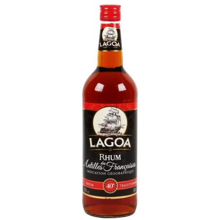 RHUM BRUN LAGOA 1 Litre 40°, Rhum des Antilles Francaises