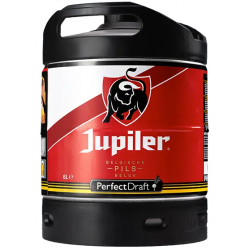 BIERE JUPILER 5,2° 6 Litres, bière blonde, Origine belge, fut consigné.